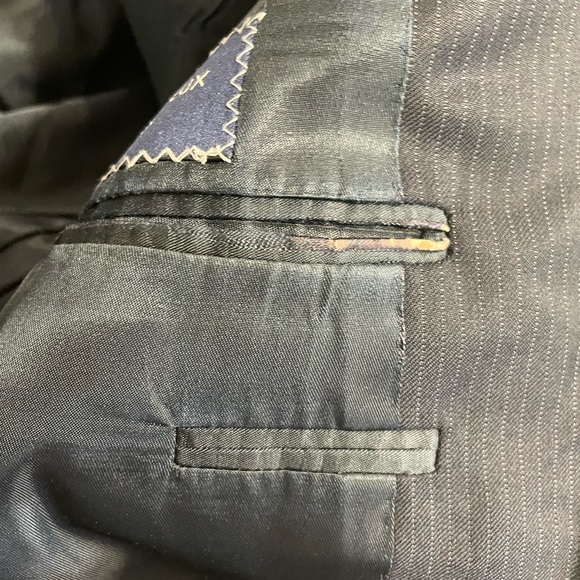 LORO PIANA for Daniel Cremieux navy suit -  42 Long - Picture 9 of 13